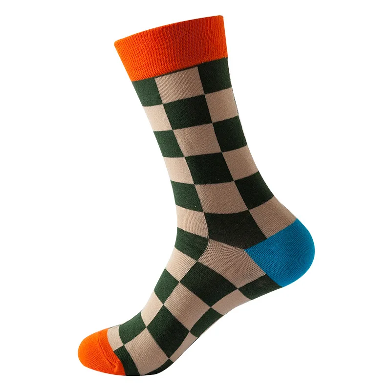 1 Pair Men's Socks Grid Middle Tube Men Socks Crew Cotton Unisex Breathable Socks With Print Harajuku Male Sock EU Size 37-44
1 Pair Men's Socks Grid Middle Tube Men Socks Crew Cotton Unisex Breathable Socks With Print Harajuku Male Sock EU Size 37-44