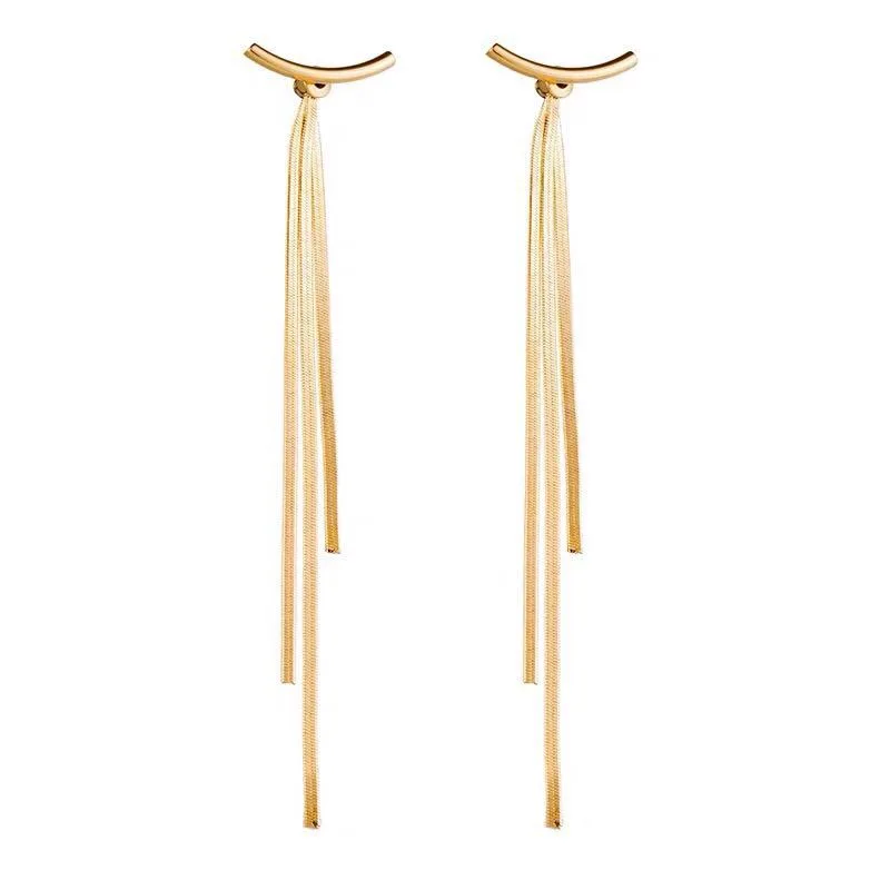 Girafe Trend Long Tassel Drop Earrings for Women Gold Color Bridal Wedding Luxury Jewelry Elegant Earrings
Girafe Trend Long Tassel Drop Earrings for Women Gold Color Bridal Wedding Luxury Jewelry Elegant Earrings