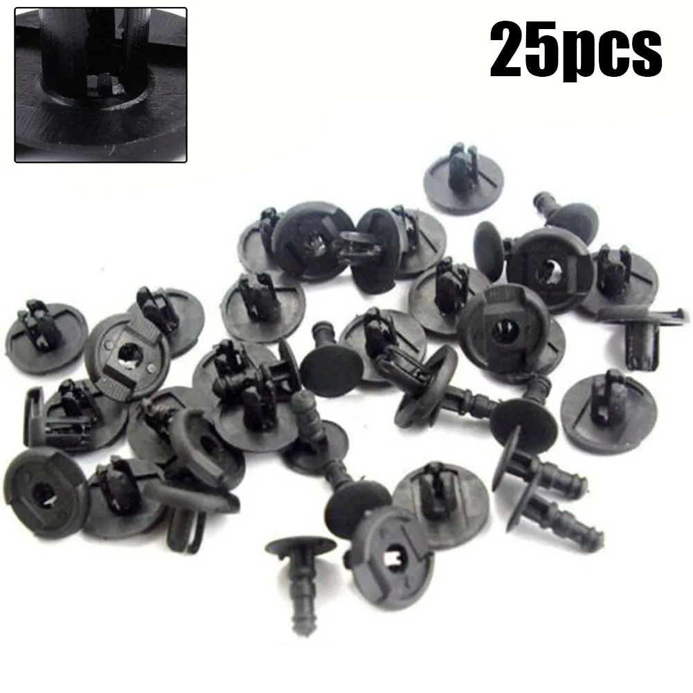 25pcs Fender Liner Splash Shield Clip Fastener Rivet Car Mudguard Fixing Clips Black Nylon Accessories For Toyota Camry Echo MR2
25pcs Fender Liner Splash Shield Clip Fastener Rivet Car Mudguard Fixing Clips Black Nylon Accessories For Toyota Camry Echo MR2