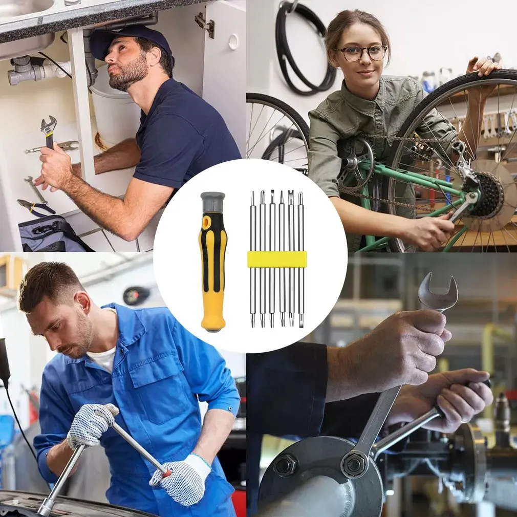 Multi-function Household Screwdriver Set Strong Magnetic Screwdriver Phillips Double Head Torx Screwdriver For Maintenance
Multi-function Household Screwdriver Set Strong Magnetic Screwdriver Phillips Double Head Torx Screwdriver For Maintenance