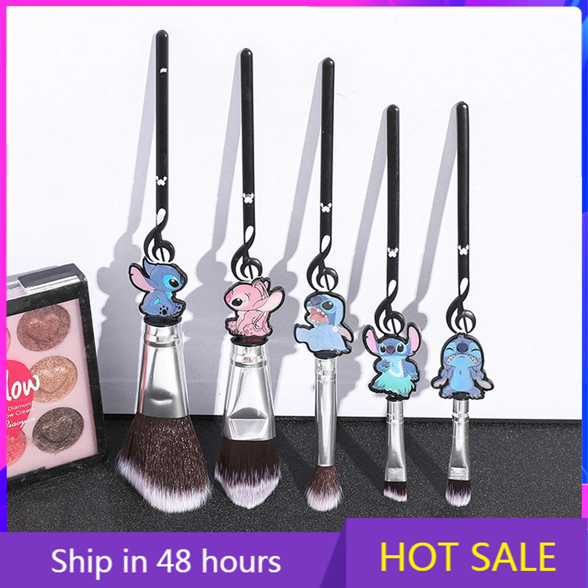 5 Pcs/set Stitch Disney Makeup Brush Set for Girls Cartoon Anime Figure Lilo & Stitch Dolls Model for Women Makeup Brushes Gift
5 Pcs/set Stitch Disney Makeup Brush Set for Girls Cartoon Anime Figure Lilo & Stitch Dolls Model for Women Makeup Brushes Gift