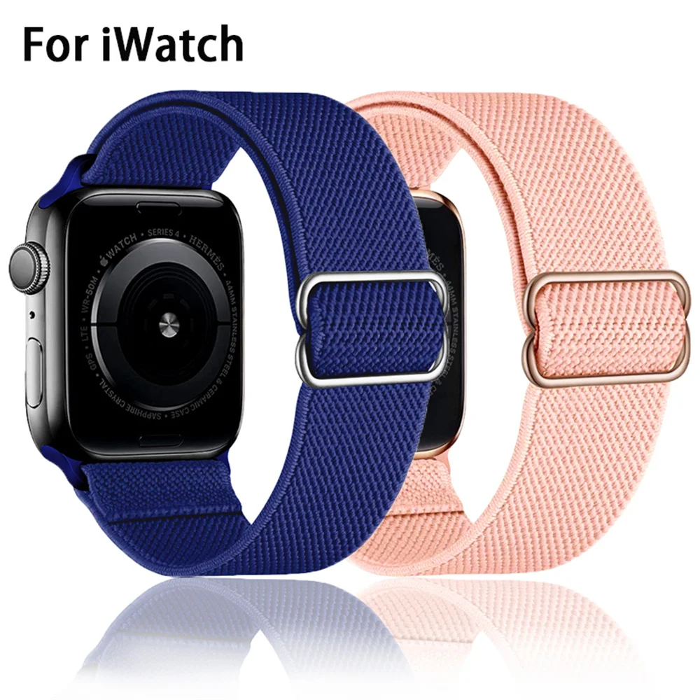 Nylon Scrunchie Strap 41/45mm For Apple Watch Band 44mm 42mm 40mm 38mm Adjustable Elastic Solo Loop Bracelet IWatch 7/6/SE/5/4/3
Nylon Scrunchie Strap 41/45mm For Apple Watch Band 44mm 42mm 40mm 38mm Adjustable Elastic Solo Loop Bracelet IWatch 7/6/SE/5/4/3