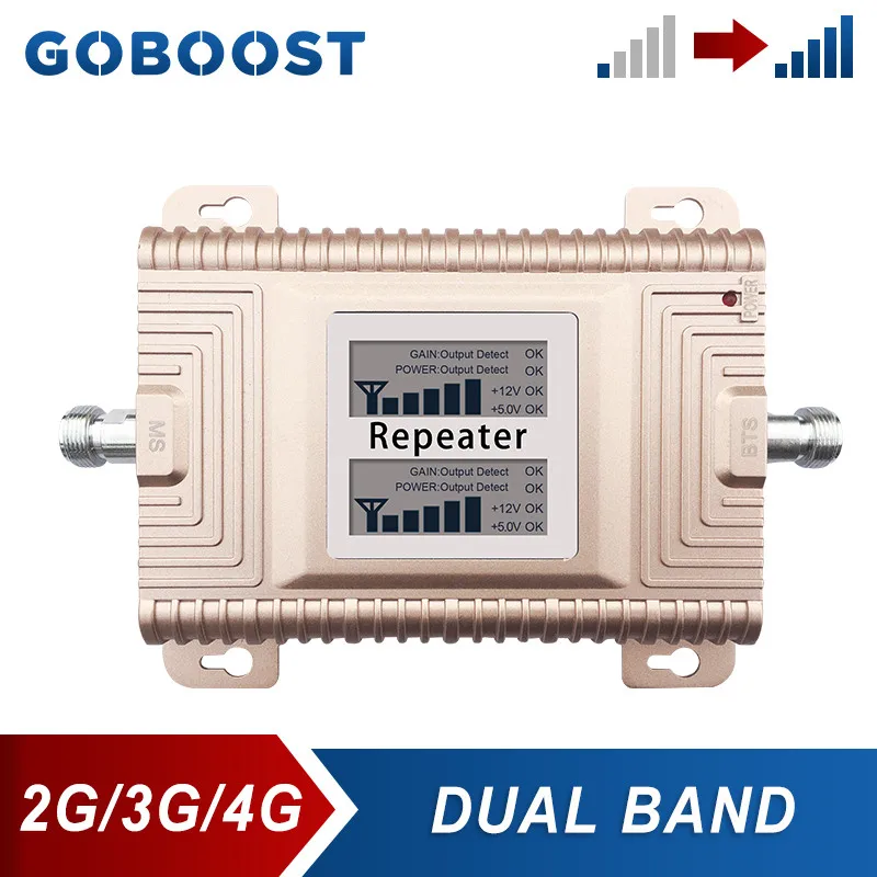 Усилитель сигнала сотовой связи GOBOOST 2G 3G GSM 850 UMTS 2100 LTE 1700 1800 1900 МГц двухдиапазонный
