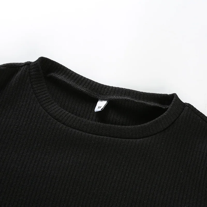 Long Sleeve Hoops Hollow Out Short T-Shirts Women Solid Black Stripes Crop Tops O-Neck Streetwear Slim Spring Autumn Clothes
Long Sleeve Hoops Hollow Out Short T-Shirts Women Solid Black Stripes Crop Tops O-Neck Streetwear Slim Spring Autumn Clothes