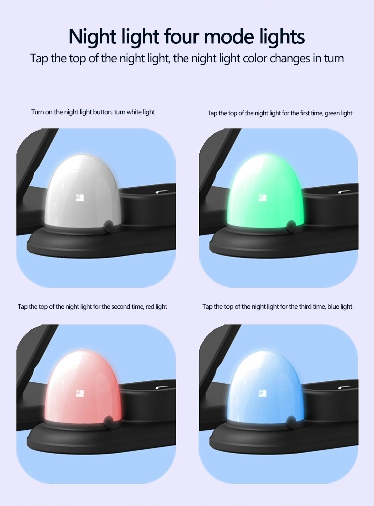 4 In 1 Qi Wireless Charging Pad 10W Fast Charger Night Light For Watch For Earphone Dock Stand Wireless Chargers Qi Certified
4 In 1 Qi Wireless Charging Pad 10W Fast Charger Night Light For Watch For Earphone Dock Stand Wireless Chargers Qi Certified