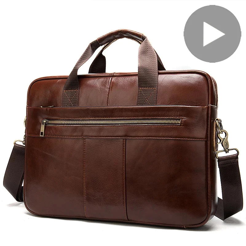 Busin Shoulder Men Hand Bag Genuine Leather Handbag Briefcase For Laptop Tote Travel Menger Vintage Male Office A4 Bolsas
Busin Shoulder Men Hand Bag Genuine Leather Handbag Briefcase For Laptop Tote Travel Menger Vintage Male Office A4 Bolsas