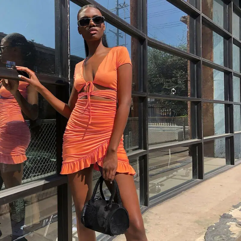 Women V Neck Wrap Short Mini Dress Ladies Bodycon Party Dress Sheath Elegant Vintage Solid Color Short Sleeve Summer Sundress
Women V Neck Wrap Short Mini Dress Ladies Bodycon Party Dress Sheath Elegant Vintage Solid Color Short Sleeve Summer Sundress