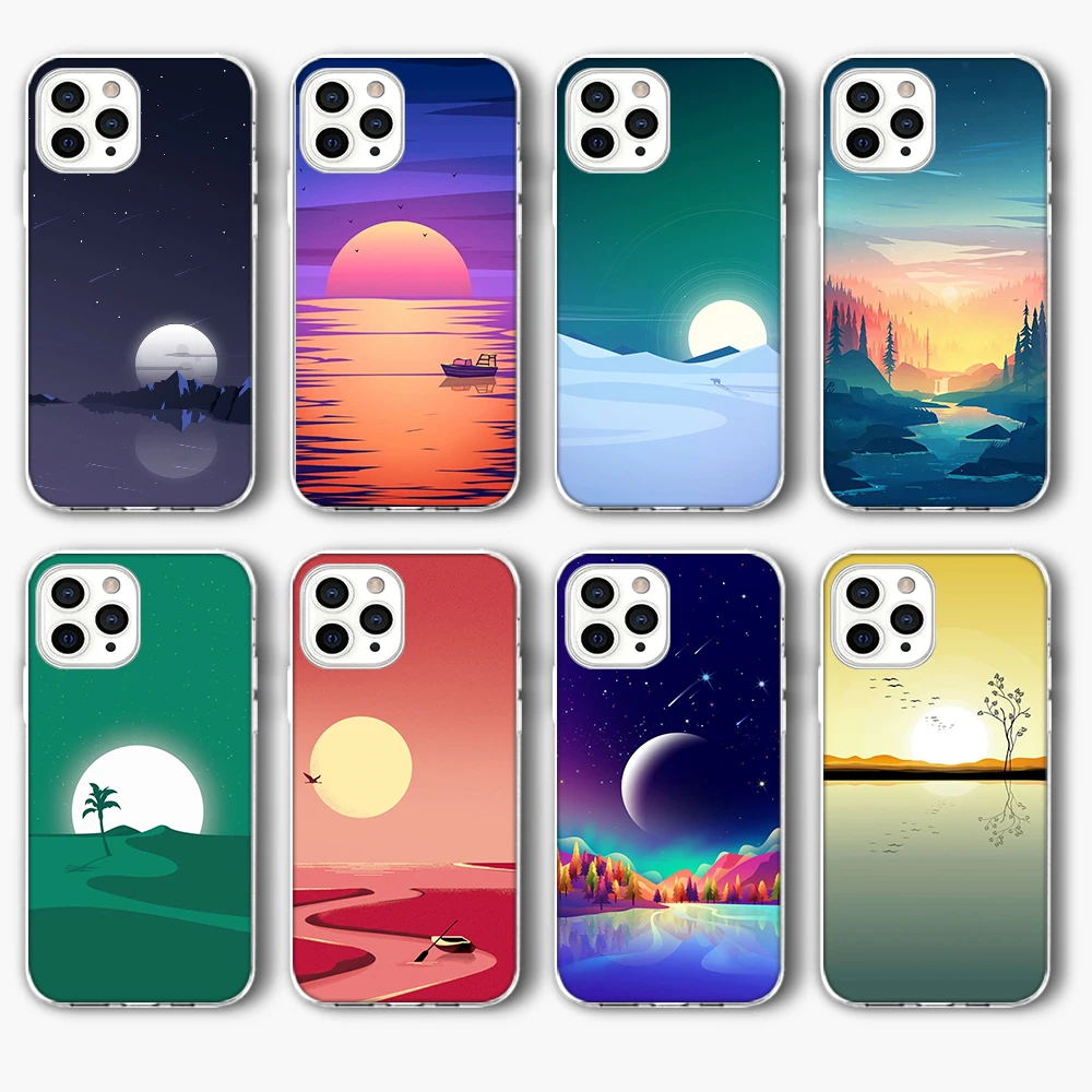 Luxury Sunset Dusk Cute Funda Case for IPhone 13 Case for IPhone 13 12 11 Pro XR XS Max Mini 7 X 8 6 6S Plus 5S SE 2020 Silicone
Luxury Sunset Dusk Cute Funda Case for IPhone 13 Case for IPhone 13 12 11 Pro XR XS Max Mini 7 X 8 6 6S Plus 5S SE 2020 Silicone