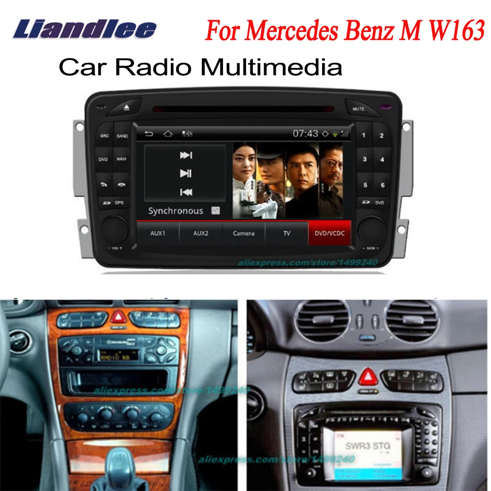Liandlee 2 Din Автомобильный Android для Mercedes Benz M W163 1997 ~ 2005 радио GPS карты навигатор плеер HD