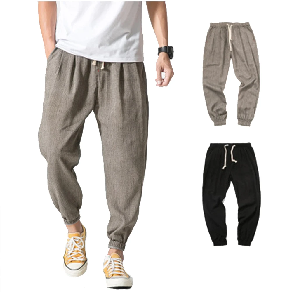 Men's jogging casual pants Japanese street elastic rope linen cotton linen pants lantern Haran Chinese pants size 5xl
Men's jogging casual pants Japanese street elastic rope linen cotton linen pants lantern Haran Chinese pants size 5xl