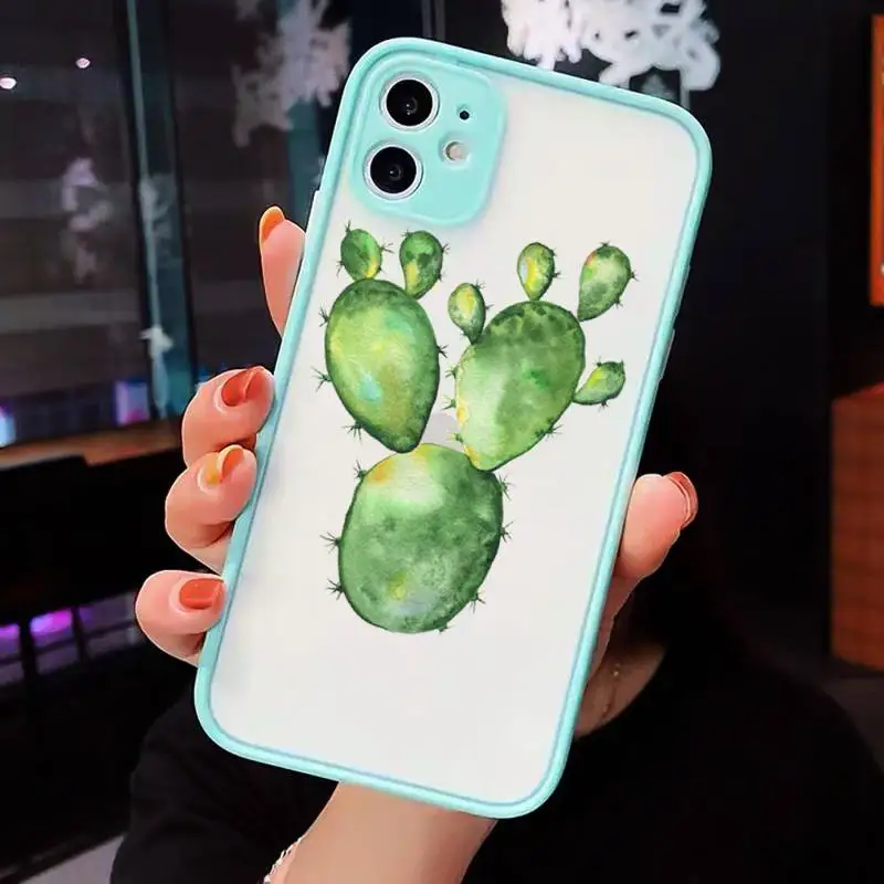 Green Cactus Plant Phone Cases matte transparent For iphone 7 8 11 12 plus mini x xs xr pro max cover
Green Cactus Plant Phone Cases matte transparent For iphone 7 8 11 12 plus mini x xs xr pro max cover
