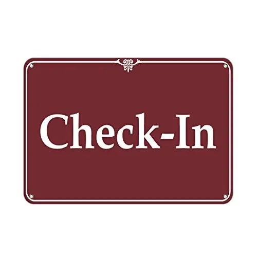 Personalized Metal Signs for Outdoors Check-In Business Sign Aluminum METAL Sign 8 X 12 Inch
Personalized Metal Signs for Outdoors Check-In Business Sign Aluminum METAL Sign 8 X 12 Inch