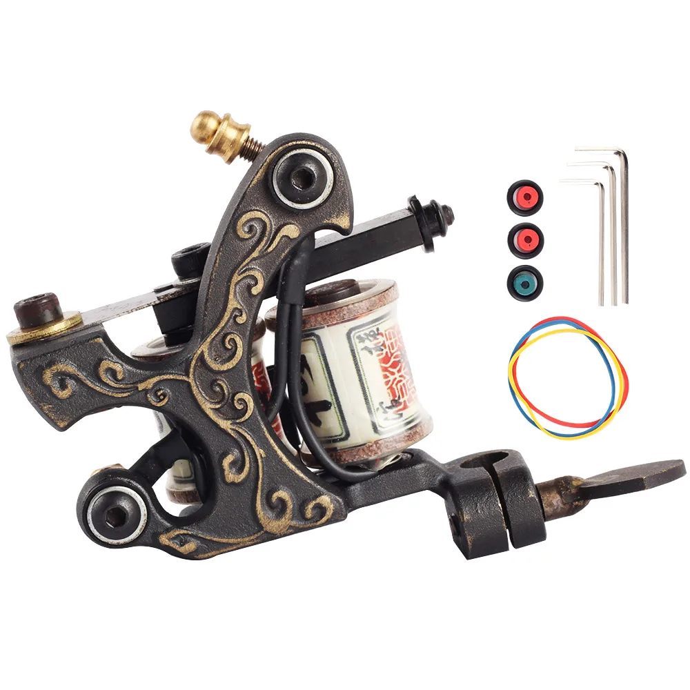 high Quality Handmade tattoo machine 10 Wrap Coil Light Weight Tattoo Machine Gun for Liner
high Quality Handmade tattoo machine 10 Wrap Coil Light Weight Tattoo Machine Gun for Liner
