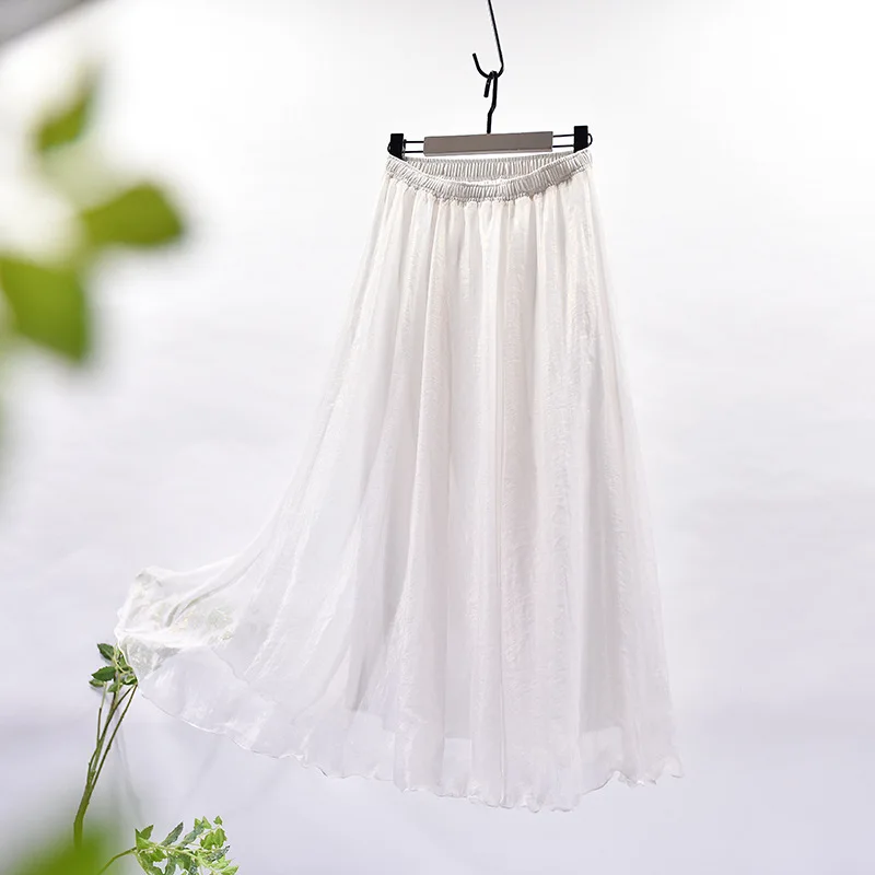 2021 New Women Chiffon Long Skirts Women High Waist Beach Summer Boho Maxi Skirt Saia Longa Faldas Ruffles Hem Long White Skirt
2021 New Women Chiffon Long Skirts Women High Waist Beach Summer Boho Maxi Skirt Saia Longa Faldas Ruffles Hem Long White Skirt