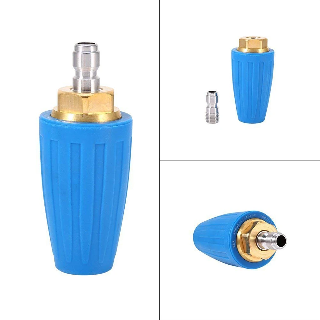 Pressure Washer Rotating Turbo Nozzle 3600psi with 1/4" Quick Connect Plug for Cleaning Asphalt, Concrete, Metal
Pressure Washer Rotating Turbo Nozzle 3600psi with 1/4" Quick Connect Plug for Cleaning Asphalt, Concrete, Metal