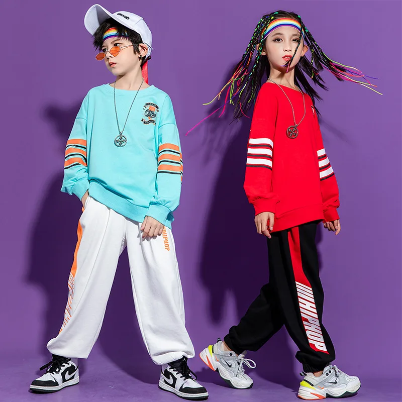 Kid Cool Kpop Hip Hop Clothing Oversized Sweatshirt Top Streetwear Jogger Sweat Pants for Girls Boys Jazz Dance Costume Clothes
Kid Cool Kpop Hip Hop Clothing Oversized Sweatshirt Top Streetwear Jogger Sweat Pants for Girls Boys Jazz Dance Costume Clothes