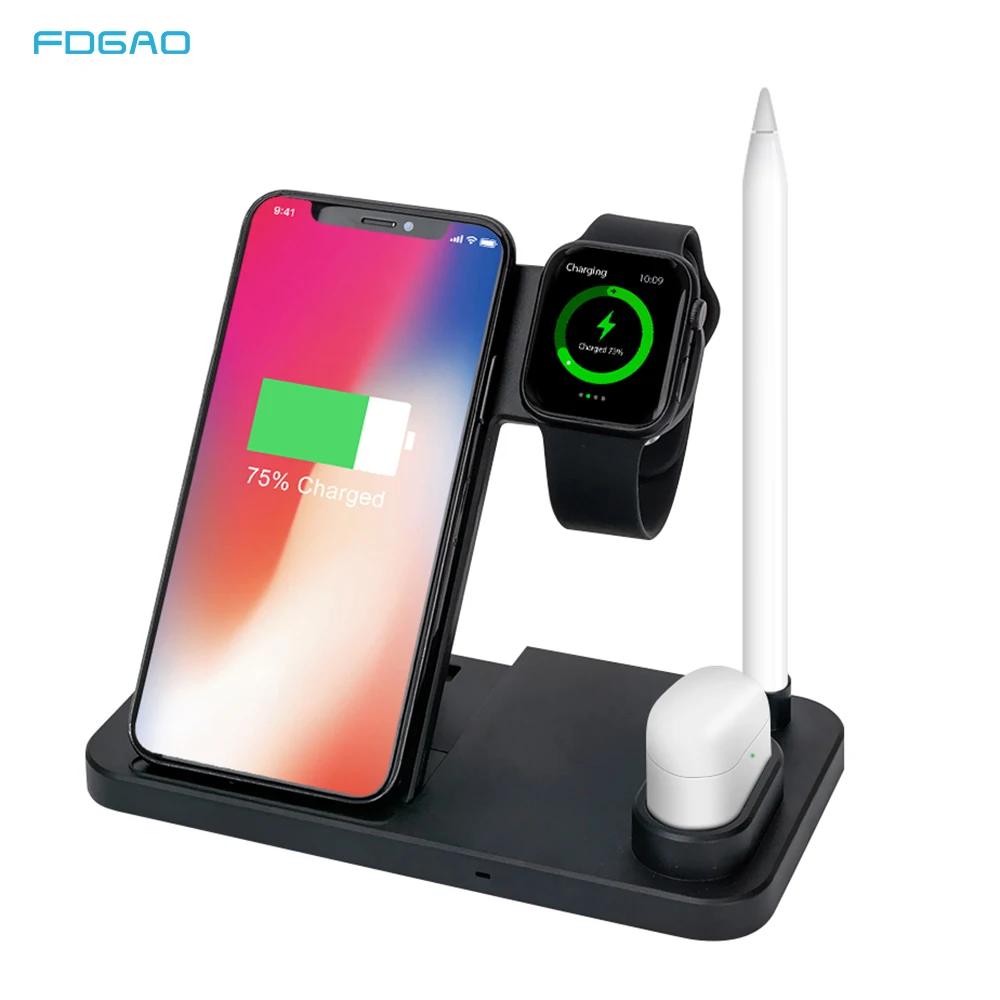 Беспроводное зарядное устройство 4 в 1, подставка для Apple Watch 8 7 6 AirPods Pro, док-станция для быстрой зарядки 10 Вт для iPhone 14 13 12 11 8 X XS XR
Беспроводное зарядное устройство 4 в 1, подставка для Apple Watch 8 7 6 AirPods Pro, док-станция для быстрой зарядки 10 Вт для iPhone 14 13 12 11 8 X XS XR