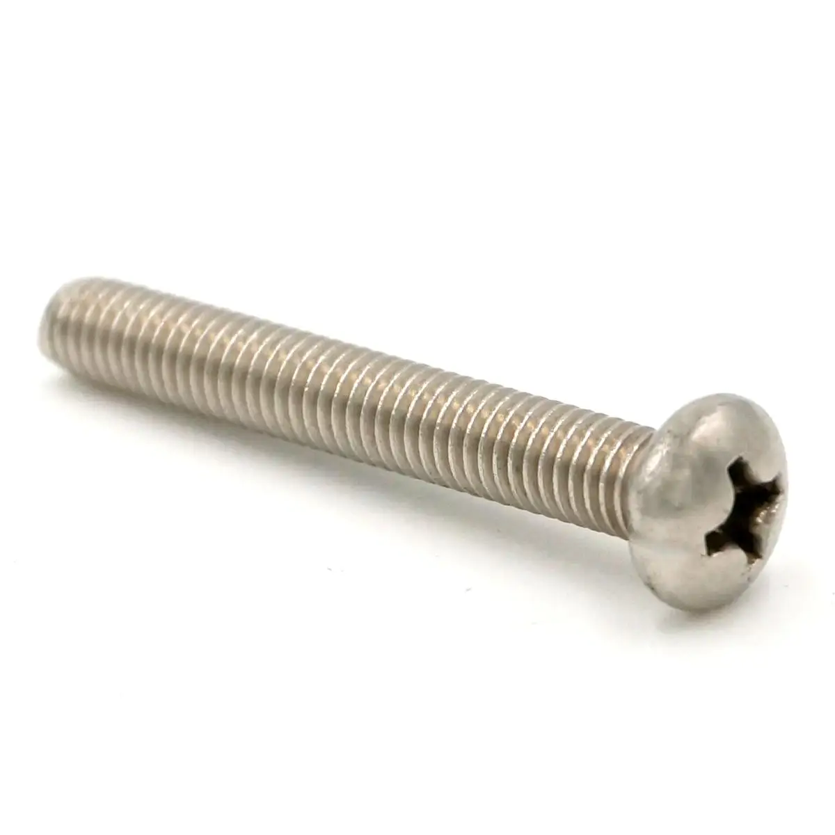

10pcs M5*35 Pitch 0.8 Phillips Pan Head 304 Stainless Steel Cross Recessed Machine Screws Cap Bolts Nuts