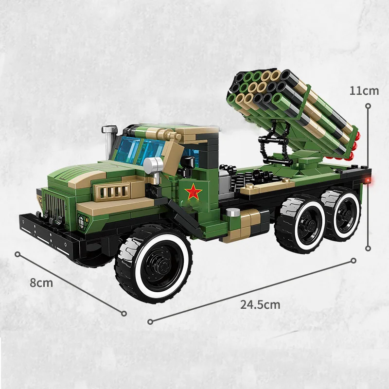 Military series WW2 army Russian Ural 375 rocket launch armored vehicle soldier SWAT Building Blocks Bricks Toys Gifts
Military series WW2 army Russian Ural 375 rocket launch armored vehicle soldier SWAT Building Blocks Bricks Toys Gifts