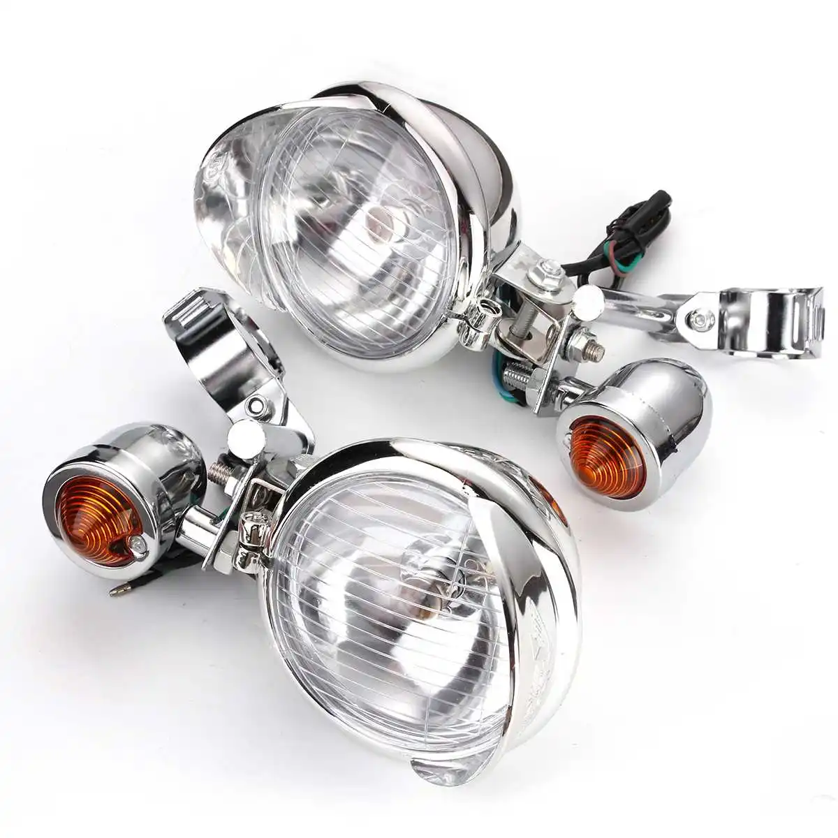 Motorcycle Turn Signal Indicators Driving Passing Spot Fog Lamps w/Mounting Brackets For Honda/Yamaha/Suzuki
Motorcycle Turn Signal Indicators Driving Passing Spot Fog Lamps w/Mounting Brackets For Honda/Yamaha/Suzuki
