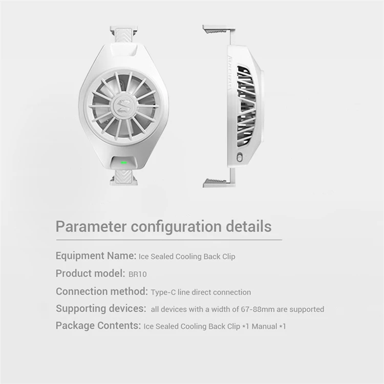 Original for Xiaomi Black Shark FunCooler BR11 Cooling Fan Super Bluetooth Compatibility App for IOS/Android and Portable
Original for Xiaomi Black Shark FunCooler BR11 Cooling Fan Super Bluetooth Compatibility App for IOS/Android and Portable