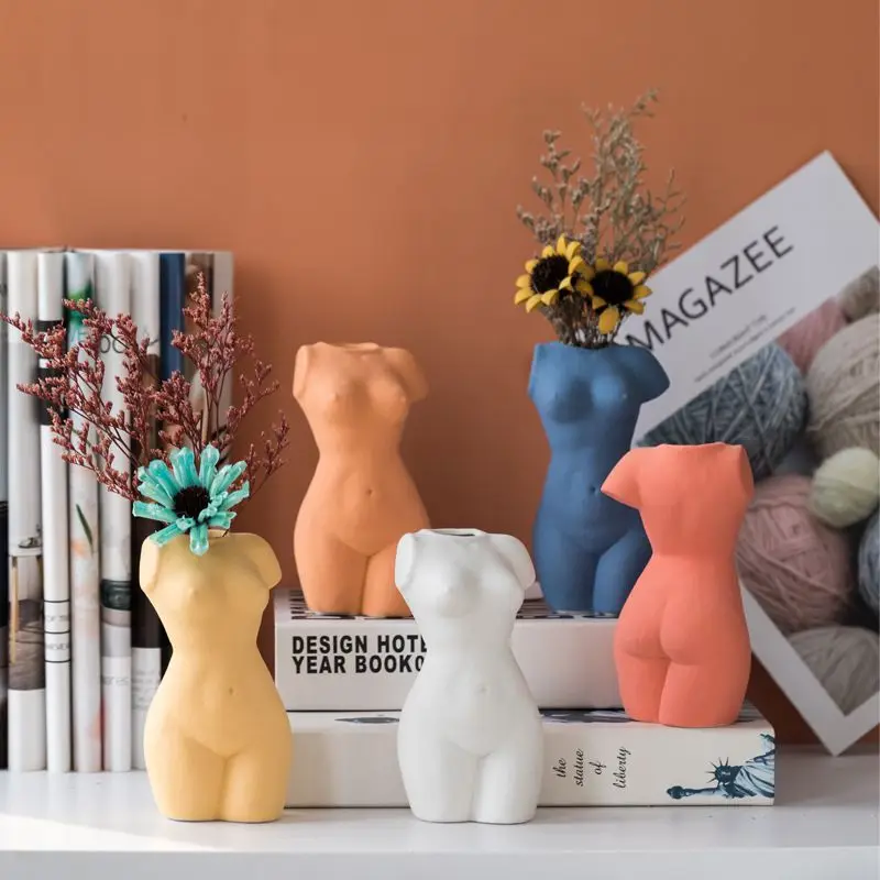 Home Decoration Female Body Art Ceramic Vase Flower Table Decoration Decorative Porcelain Female Bust Vase Room Decoration Craft
Home Decoration Female Body Art Ceramic Vase Flower Table Decoration Decorative Porcelain Female Bust Vase Room Decoration Craft