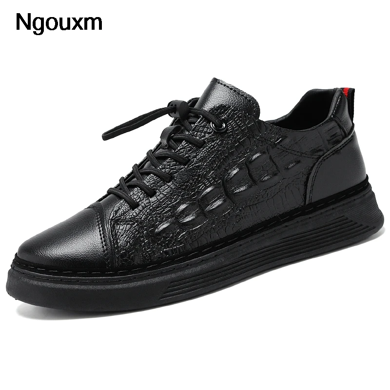 Ngouxm Spring Autumn Men Red Sneakers Casual Shoes PU Leather Lace-Up Flat Crocodile Pattern Shoes
Ngouxm Spring Autumn Men Red Sneakers Casual Shoes PU Leather Lace-Up Flat Crocodile Pattern Shoes