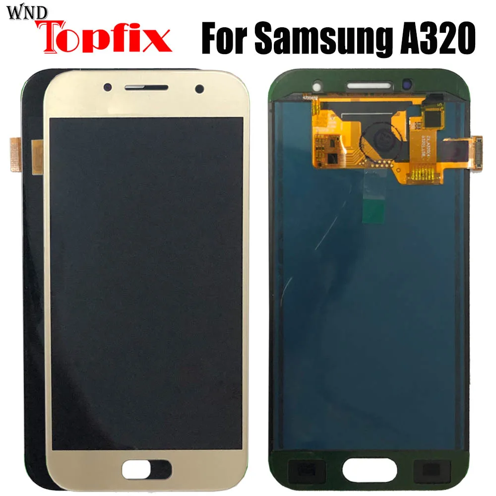 A320 дисплей для samsung Galaxy A3 2017 ЖК кодирующий преобразователь сенсорного экрана в