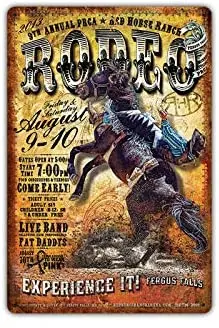 Rodeo Cowboy Ride A Horse Bar Cafe Home Oil Station Garage Kitchen Farm Countryside Vintage Retro Tin Signs
Rodeo Cowboy Ride A Horse Bar Cafe Home Oil Station Garage Kitchen Farm Countryside Vintage Retro Tin Signs