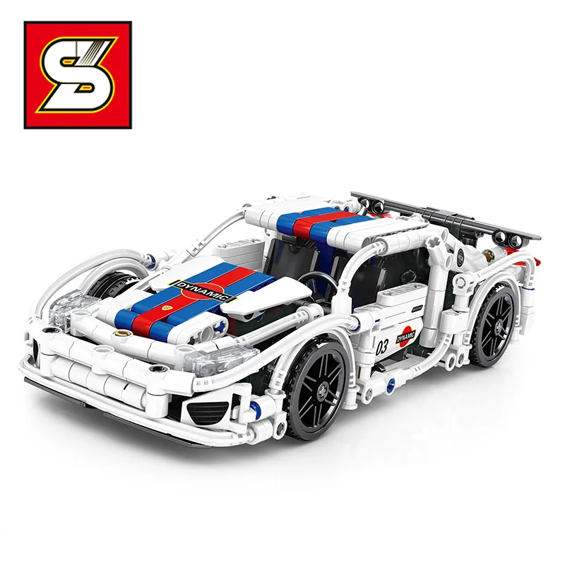 

541 шт., Детский конструктор гоночный автомобиль, развивающая игрушка