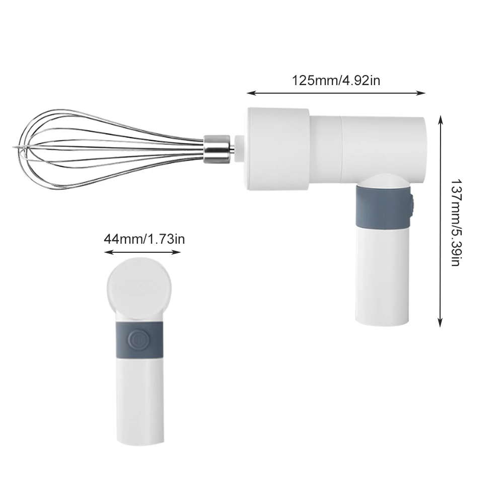 Multifunctional Mini Manual Electric Handheld Mixer Egg Beater Automatic Cream Food Cake Baking Dough Blender with 2 Egg Beaters
Multifunctional Mini Manual Electric Handheld Mixer Egg Beater Automatic Cream Food Cake Baking Dough Blender with 2 Egg Beaters