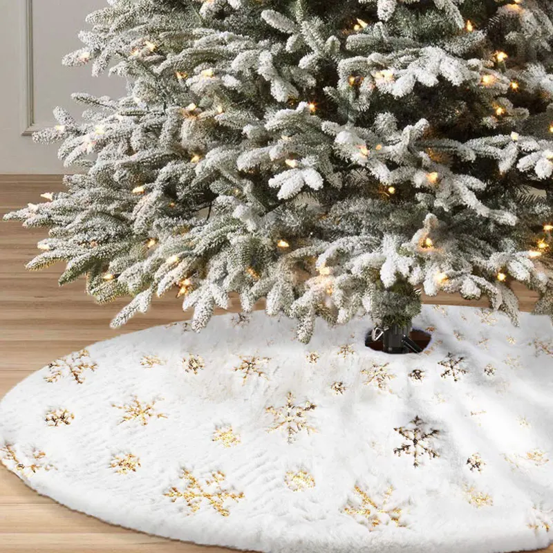2021 Christmas Tree Skirt Plush Faux Fur Xmas Tree Carpet Merry Christmas Tree Decorations Ornament New Year Home Decor 
2021 Christmas Tree Skirt Plush Faux Fur Xmas Tree Carpet Merry Christmas Tree Decorations Ornament New Year Home Decor