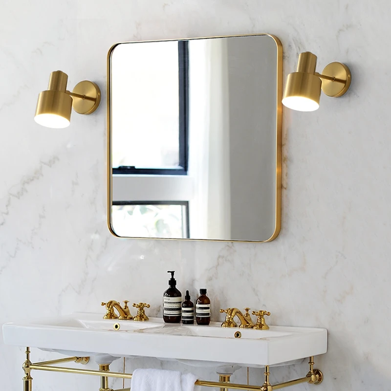 LED Wall Light Adjustable Direction Mirror Bathroom Light Golden Stair Light Bedroom Iron Wall Lamp
LED Wall Light Adjustable Direction Mirror Bathroom Light Golden Stair Light Bedroom Iron Wall Lamp