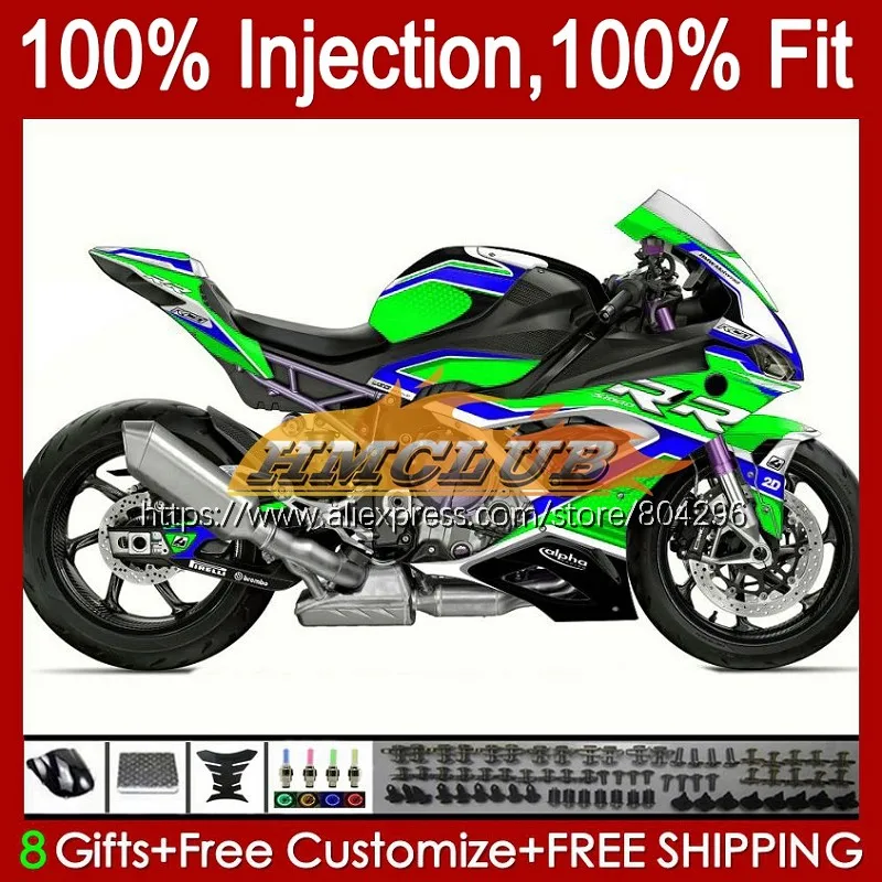 OEM инъекция для BMW S1000 RR S1000-RR S 1000 RR CC 68No.06 S1000RR 19 20 21 S 1000RR 2019 2020 2021 комплект обтекателей синий зеленый
OEM инъекция для BMW S1000 RR S1000-RR S 1000 RR CC 68No.06 S1000RR 19 20 21 S 1000RR 2019 2020 2021 комплект обтекателей синий зеленый