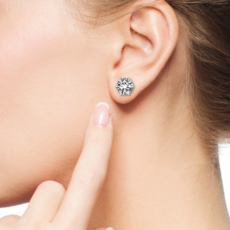 Simple Hexagonal Prong Diamond Zircon Stud Earrings 0.3-1cm Fashion Woman Earring Studs New Trendy 1pair Classic Earrings
Simple Hexagonal Prong Diamond Zircon Stud Earrings 0.3-1cm Fashion Woman Earring Studs New Trendy 1pair Classic Earrings