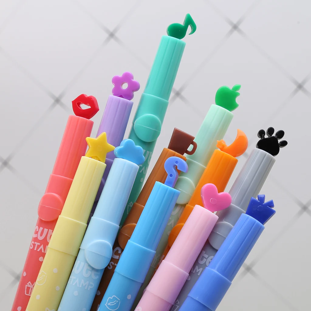 Brand New and High Quality 3Pcs School Supplies Creative Cute Colorful Kawaii Stamp Highlighter Marker Pen
Brand New and High Quality 3Pcs School Supplies Creative Cute Colorful Kawaii Stamp Highlighter Marker Pen