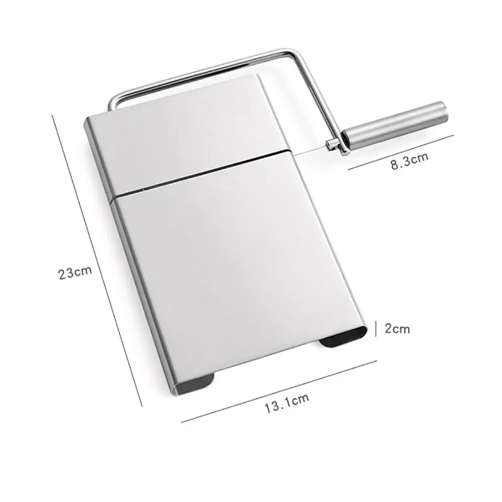 Stainless steel Eco-friendly Cheese Slicer Butter Cutting Board Butter Cutter Knife Board Bar supplies 
Stainless steel Eco-friendly Cheese Slicer Butter Cutting Board Butter Cutter Knife Board Bar supplies