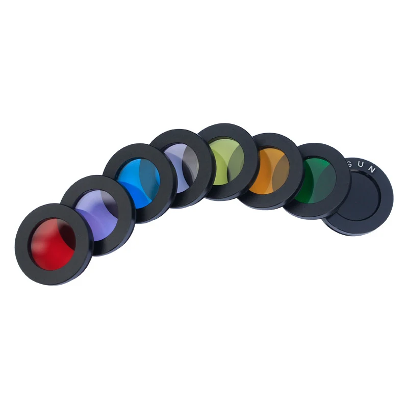 1.25" M28x0.6 Thread Planetary Moon Nebula Filter Sun Filter Telescope Eyepiece 8 Pcs 1 Set for Optical glass Lens
1.25" M28x0.6 Thread Planetary Moon Nebula Filter Sun Filter Telescope Eyepiece 8 Pcs 1 Set for Optical glass Lens