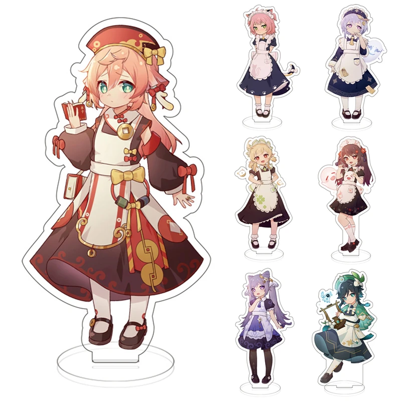 15cm Cute Anime Genshin Impact Figure Zhongli Venti Klee Hutao Qiqi Acrylic Stand Model Plate Desk Decor Fans Gift Ornaments
15cm Cute Anime Genshin Impact Figure Zhongli Venti Klee Hutao Qiqi Acrylic Stand Model Plate Desk Decor Fans Gift Ornaments