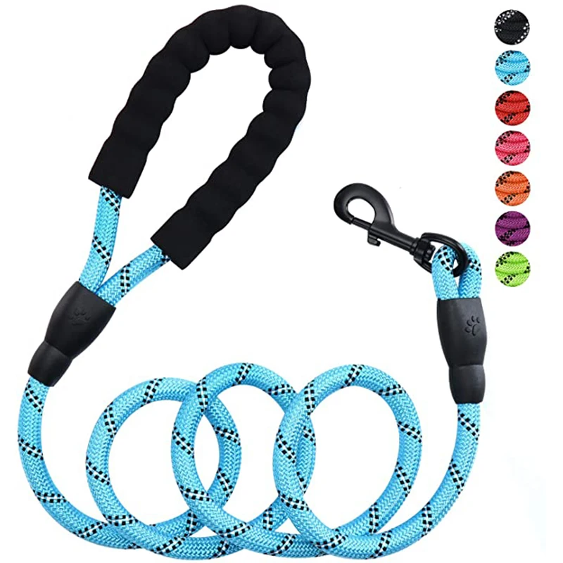 Strong Dog Leash with Highly Reflective Threads No Tangles and Comfortable Padded Handle Suitable for Small Medium and Large Dog
Strong Dog Leash with Highly Reflective Threads No Tangles and Comfortable Padded Handle Suitable for Small Medium and Large Dog