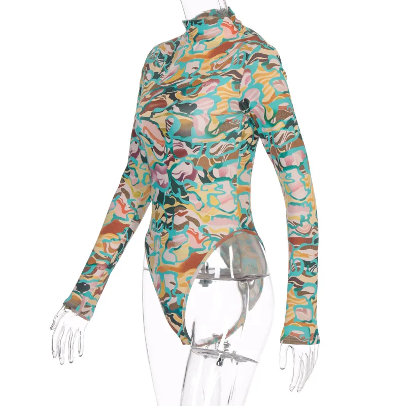 CHRLEISURE Sexy Jumpsuit Long Sleeve Slim Fit Printed Bodycon Jumpsuit Women Summer New Backless Bodysuit Women 
CHRLEISURE Sexy Jumpsuit Long Sleeve Slim Fit Printed Bodycon Jumpsuit Women Summer New Backless Bodysuit Women