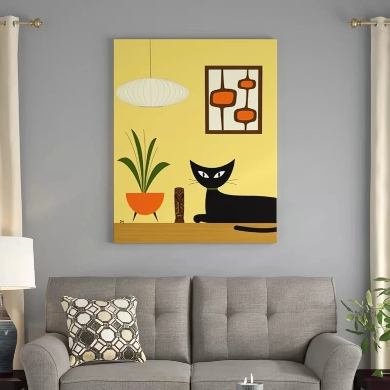 Wall Art Canvas Cat Cartoon Black Yellow Cute Gift Print Posters Painting Picture Home Decor Living Room Modern Artwork Modular
Wall Art Canvas Cat Cartoon Black Yellow Cute Gift Print Posters Painting Picture Home Decor Living Room Modern Artwork Modular