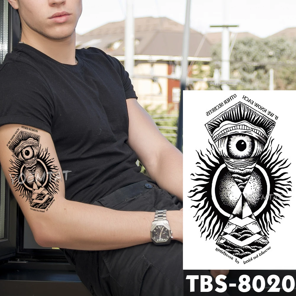 12x19cm Waterproof Temporary Tattoos All-seeing Eye Flash Tattoo Sticker Pyramid Tribal Totem Tatoo DIY Arm Fake Tattoo Men
12x19cm Waterproof Temporary Tattoos All-seeing Eye Flash Tattoo Sticker Pyramid Tribal Totem Tatoo DIY Arm Fake Tattoo Men