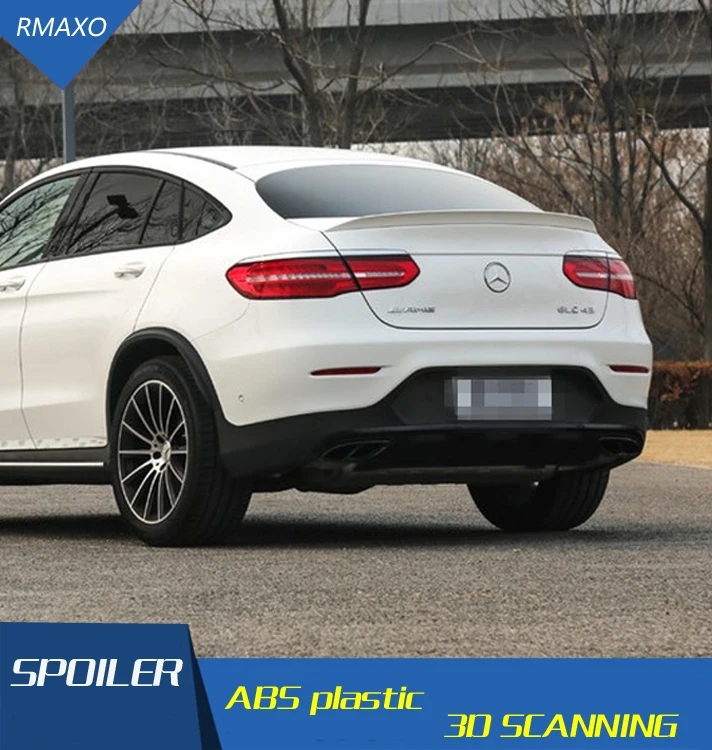 Спойлер для Benz GLC купе GLC200 спойлер GLC260 YUANCHUANGK задний на крыло автомобиля ABS GLC300