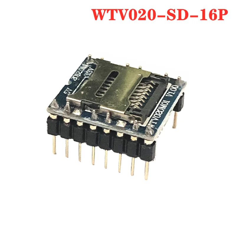 Новинка 100% голосовой модуль MP3 U диск проигрыватель SD карта WTV020 16P|Детали и