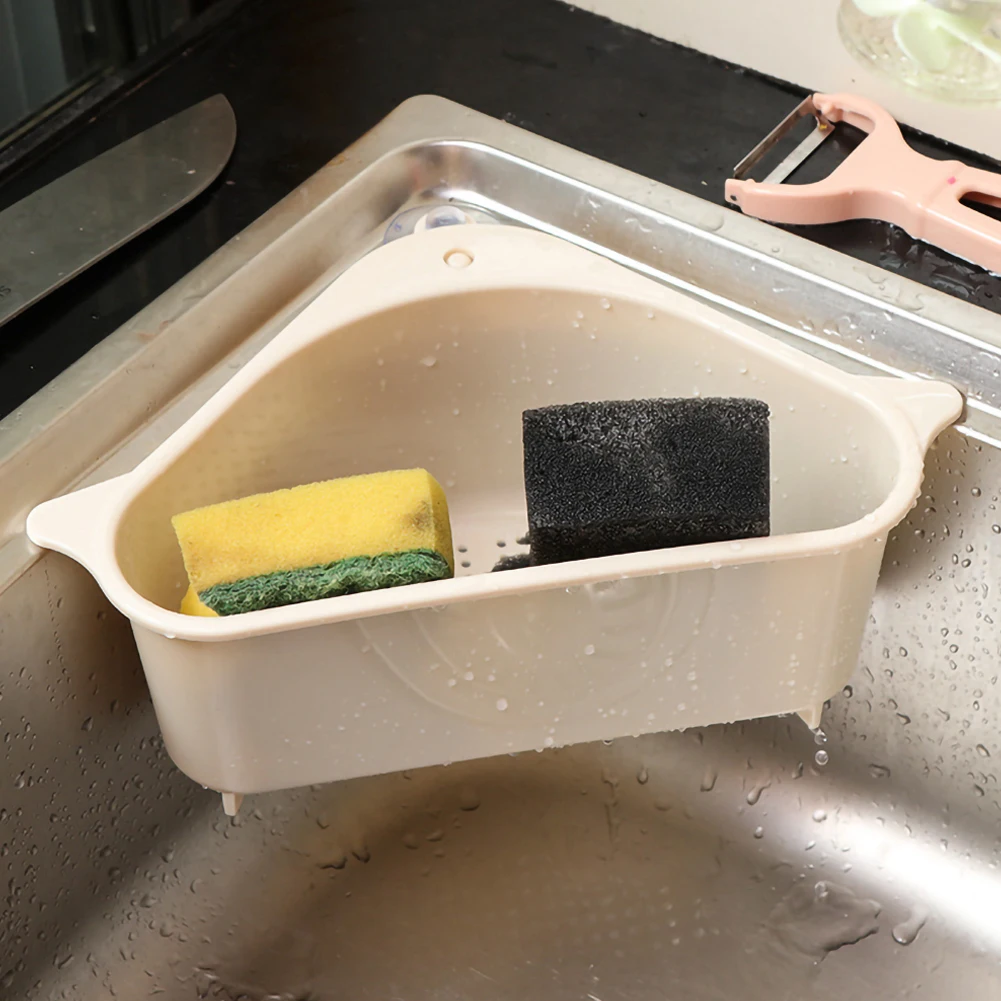 Sink Strainer Drain Triangular Fruit Vegetable Drainer Basket Suction Cup Sponge Rack Storage Filter Shelf kitchen Accessories
Sink Strainer Drain Triangular Fruit Vegetable Drainer Basket Suction Cup Sponge Rack Storage Filter Shelf kitchen Accessories