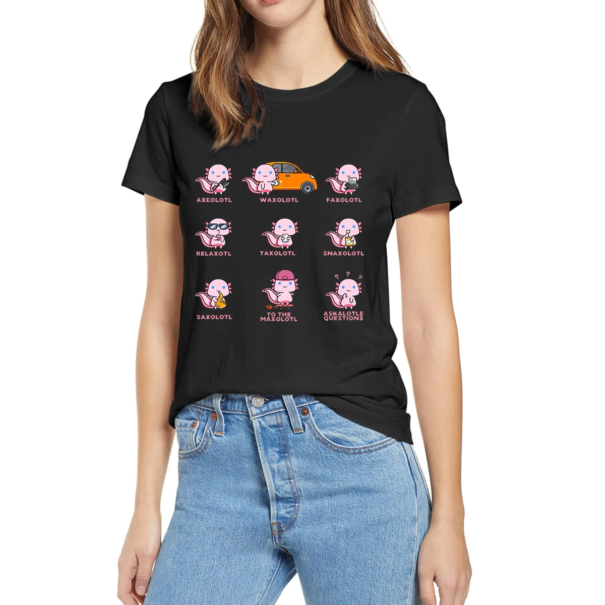 Axolotl Snaxolotl Cute Kawaii Salamander Amphibian Summer Women 100% Cotton Novelty T-Shirt EU Size Casual Streetwear Tops Tee
Axolotl Snaxolotl Cute Kawaii Salamander Amphibian Summer Women 100% Cotton Novelty T-Shirt EU Size Casual Streetwear Tops Tee