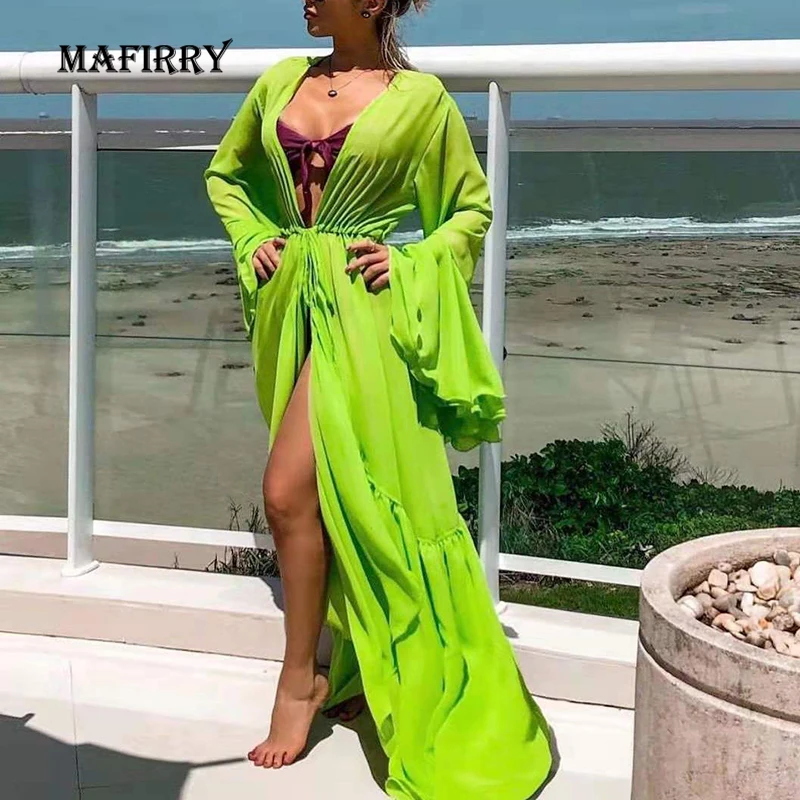 2022 Beach Style Elegant Outer Cape Loose Sexy Solid Women Cardigan Deep V-Neck Long Sleeve Ladies Swimsuit Dress Dropshipping
2022 Beach Style Elegant Outer Cape Loose Sexy Solid Women Cardigan Deep V-Neck Long Sleeve Ladies Swimsuit Dress Dropshipping