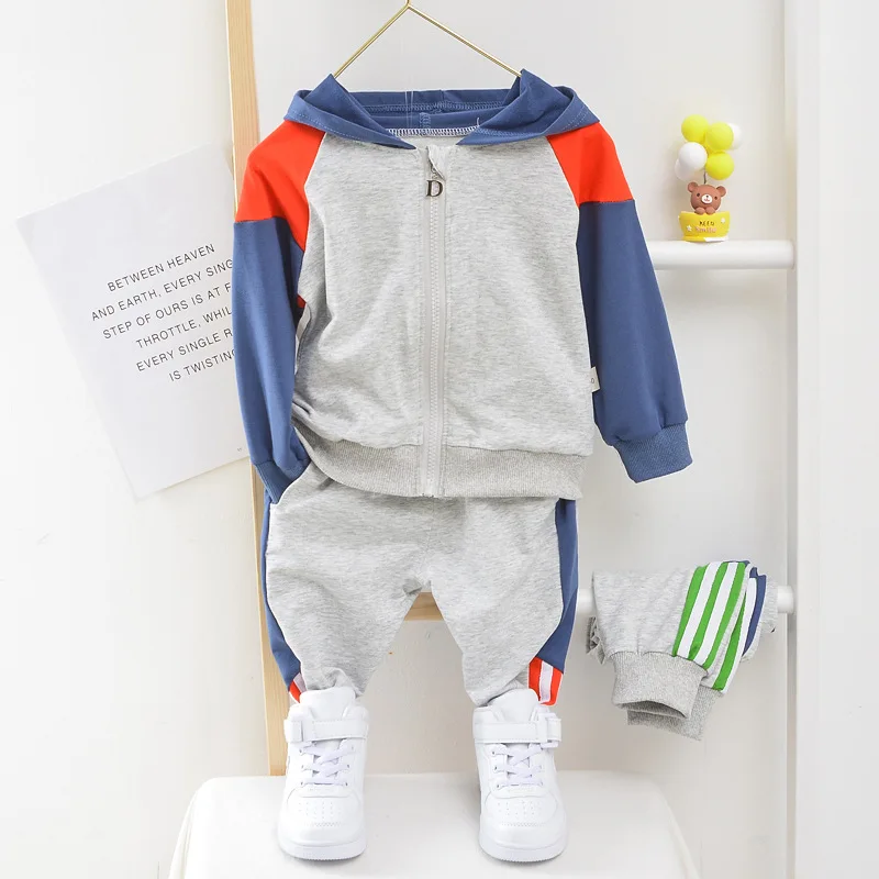 Children Clothing Boys Tracksuit Clothes Set Patchwork Sport Suit Kid Zipper Hooded Jacket Long Pants Soft Cotton Outfits
Children Clothing Boys Tracksuit Clothes Set Patchwork Sport Suit Kid Zipper Hooded Jacket Long Pants Soft Cotton Outfits