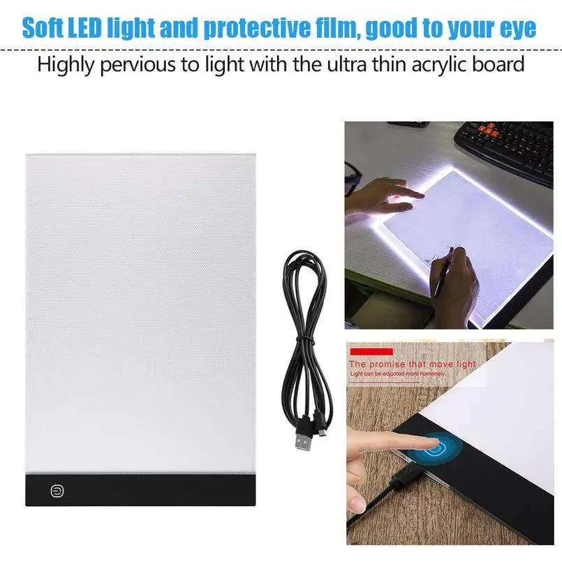 5D DIY Diamond Painting A4 Led Light Table Box Pad Board for Painting USB Powered Diamond Painting Tools Accessories Kits
5D DIY Diamond Painting A4 Led Light Table Box Pad Board for Painting USB Powered Diamond Painting Tools Accessories Kits